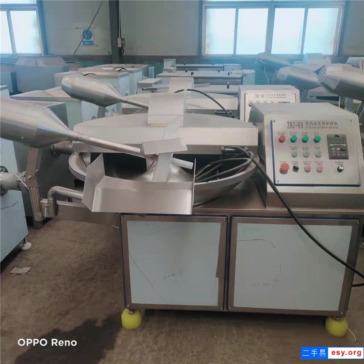 转让食品肉类二手斩拌机不锈钢变频真空斩拌机结构紧凑易清洗