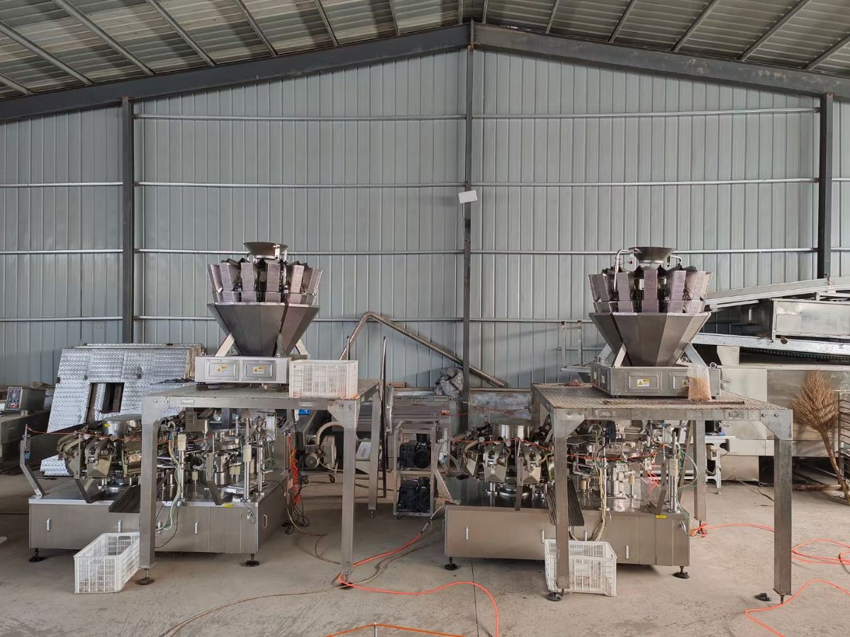 出售二手给袋式包装机蔬菜枕式真空包装机双室真空包装机