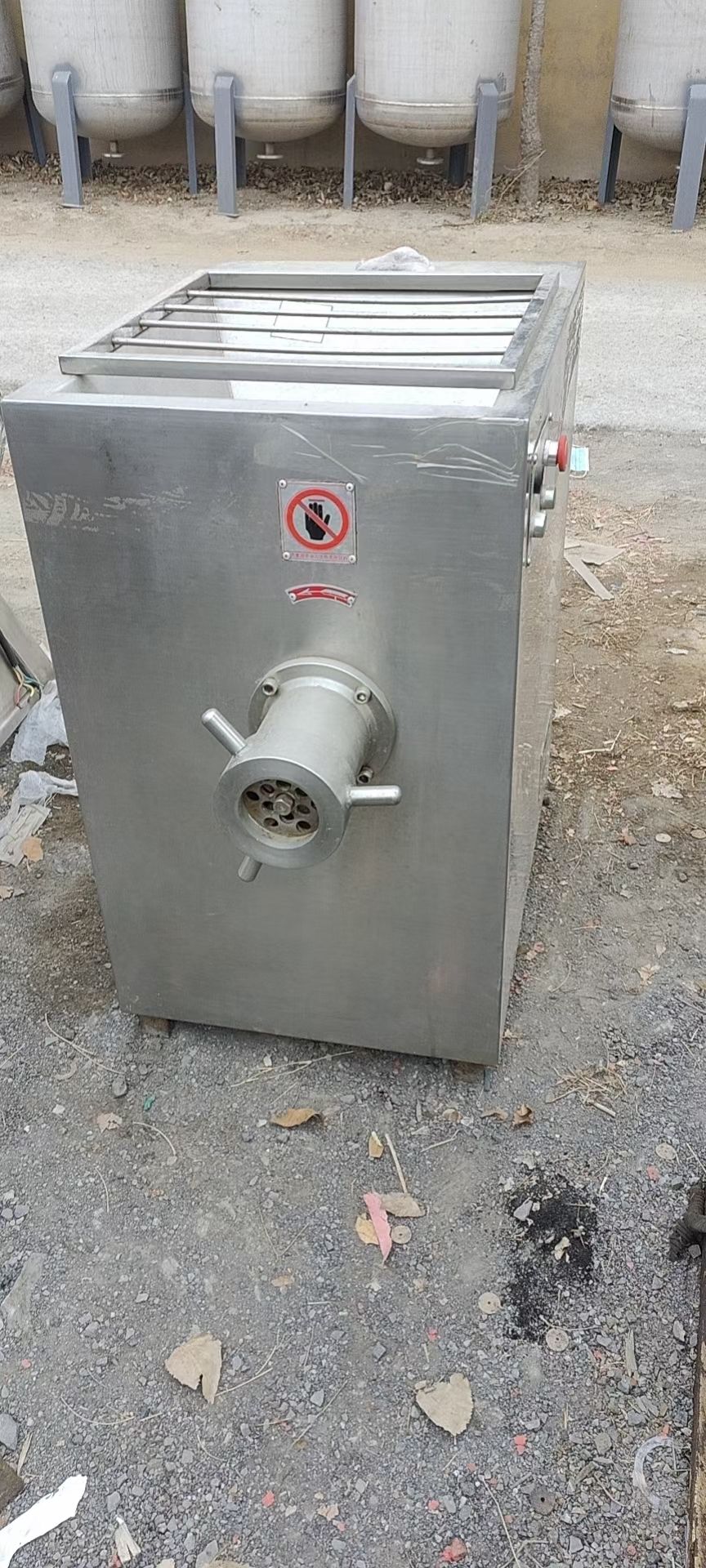 出售二手鸡架绞肉机 食品包子饺子肉馅绞肉机 120型冻肉绞肉机