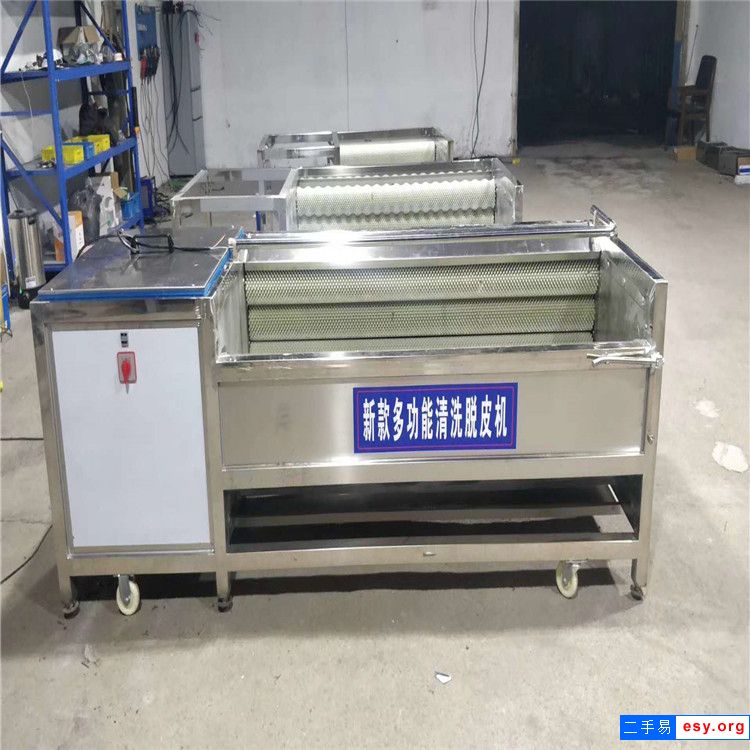 转让二手3-6米高压喷淋蔬菜汽泡清洗线蔬菜风干机连续式操作规格齐全