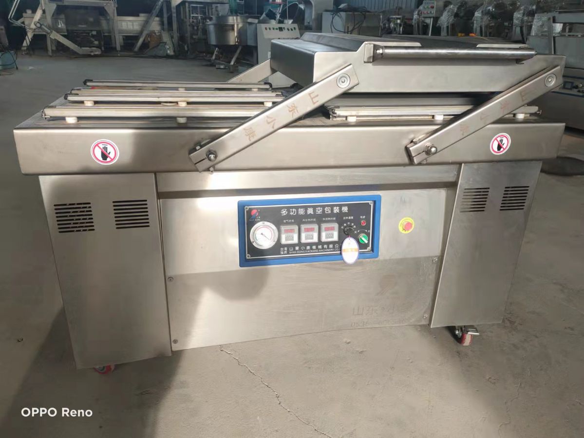 出售二手给袋式包装机蔬菜枕式真空包装机双室真空包装机