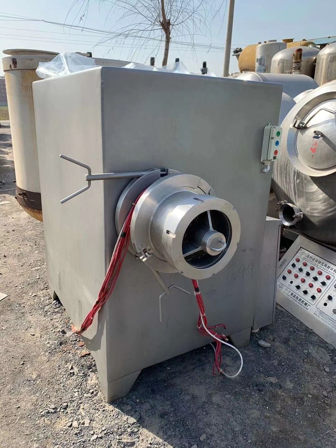 转让二手冻肉120型绞肉机不锈钢牛肉肉绞肉机不锈钢多功能绞肉机