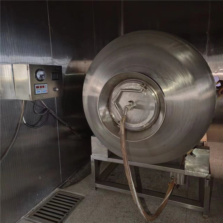 转让二手2000升全自动真空滚揉机牛羊猪头整鸡整鸭腌制机变频真空滚揉机