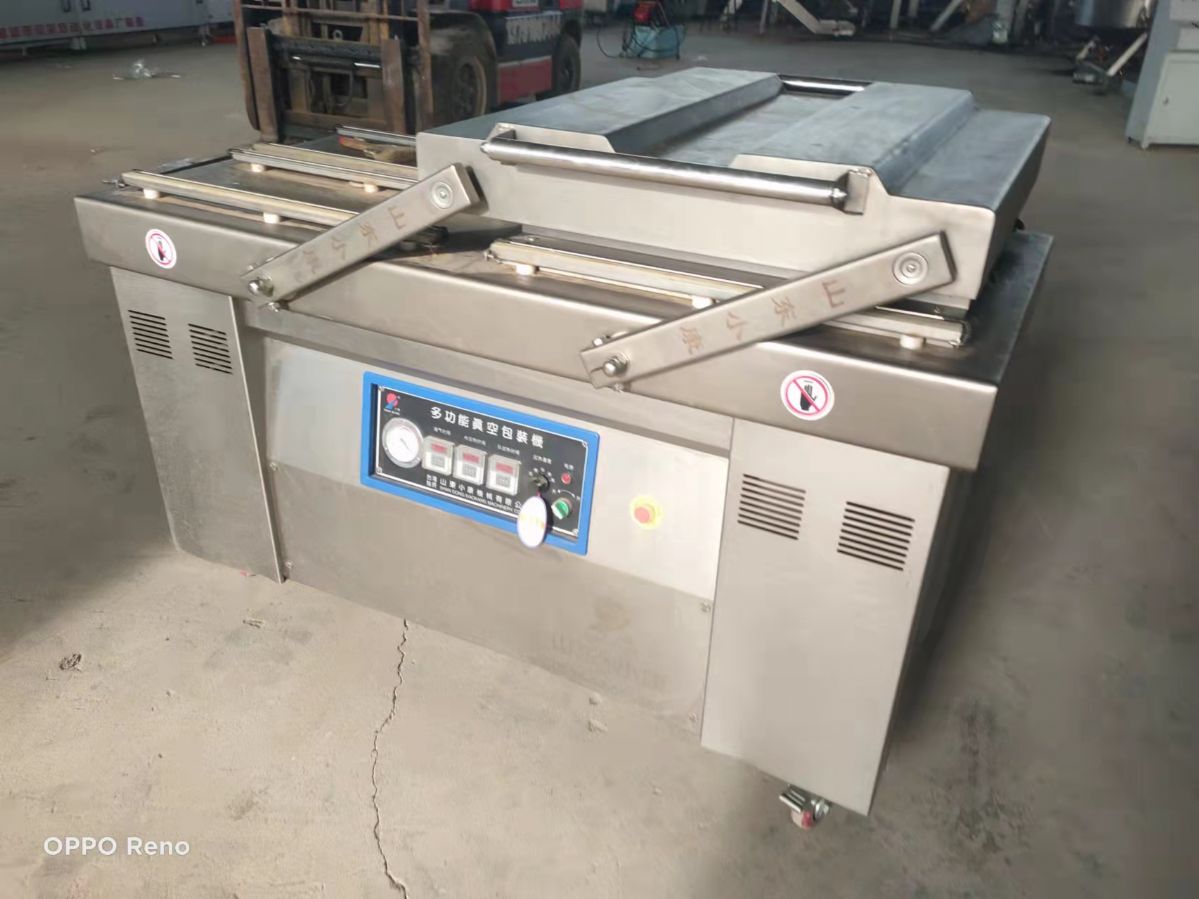 出售二手给袋式包装机蔬菜枕式真空包装机双室真空包装机