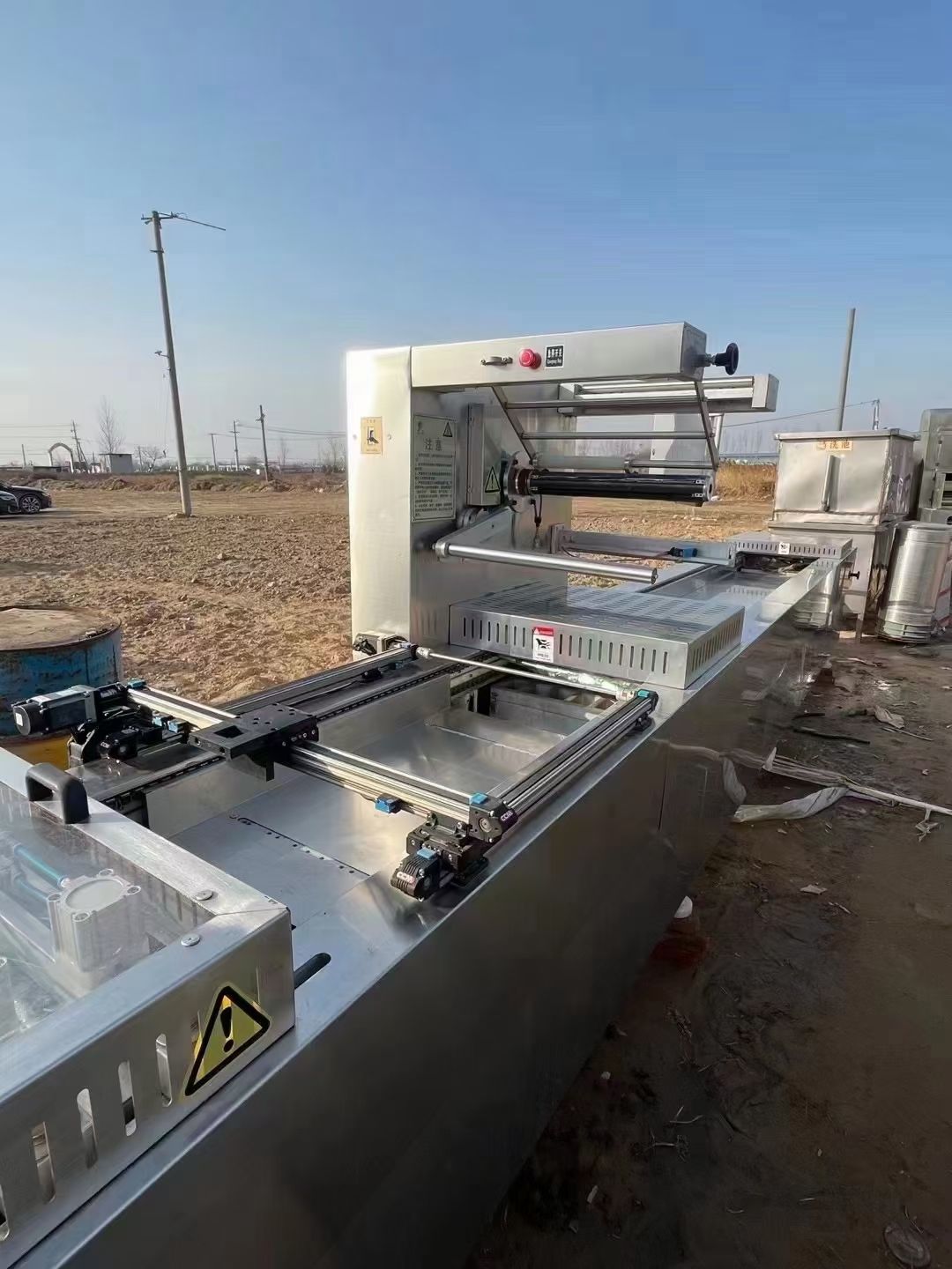 出售二手枕式包装机 700型双室真空包装机 食品滚动式真空包装机