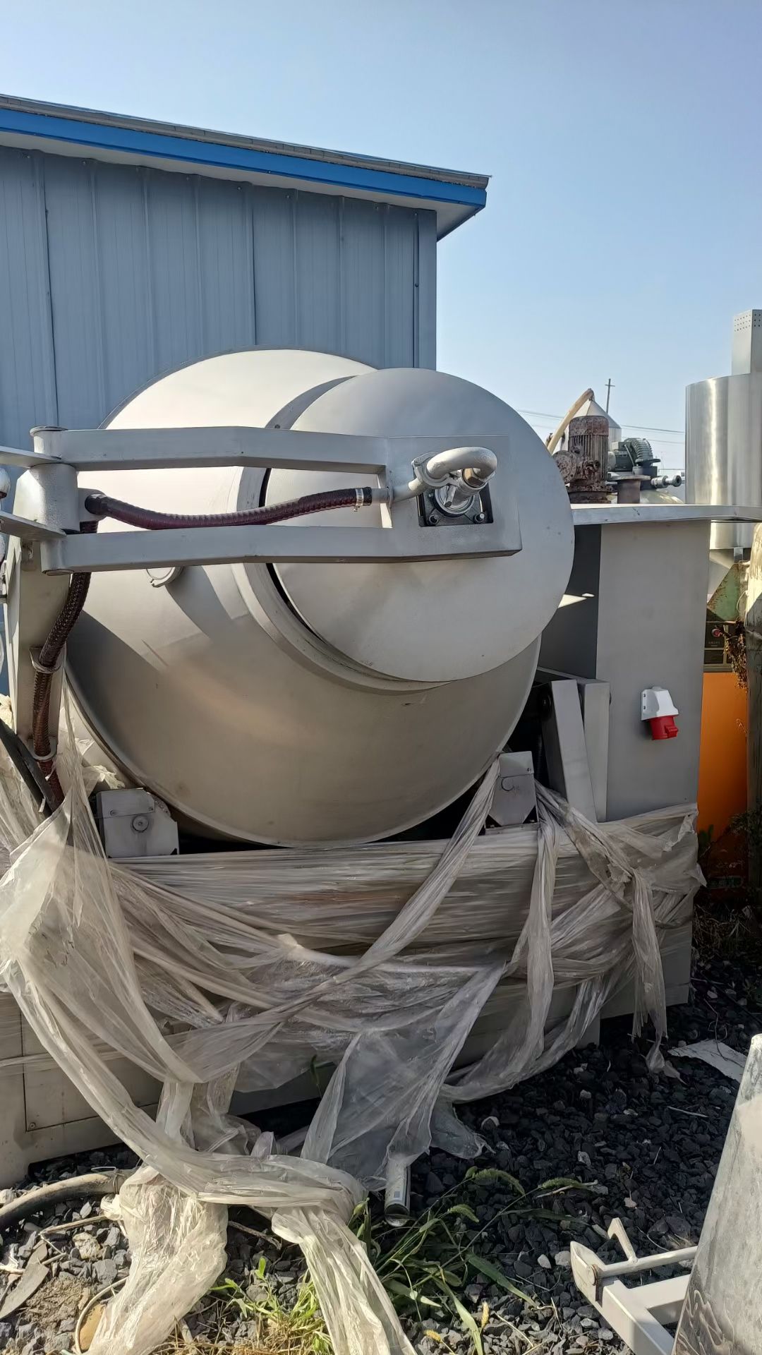 转让二手牛排腌制入味滚揉机 变频调速滚揉机 液压翻盖滚揉机