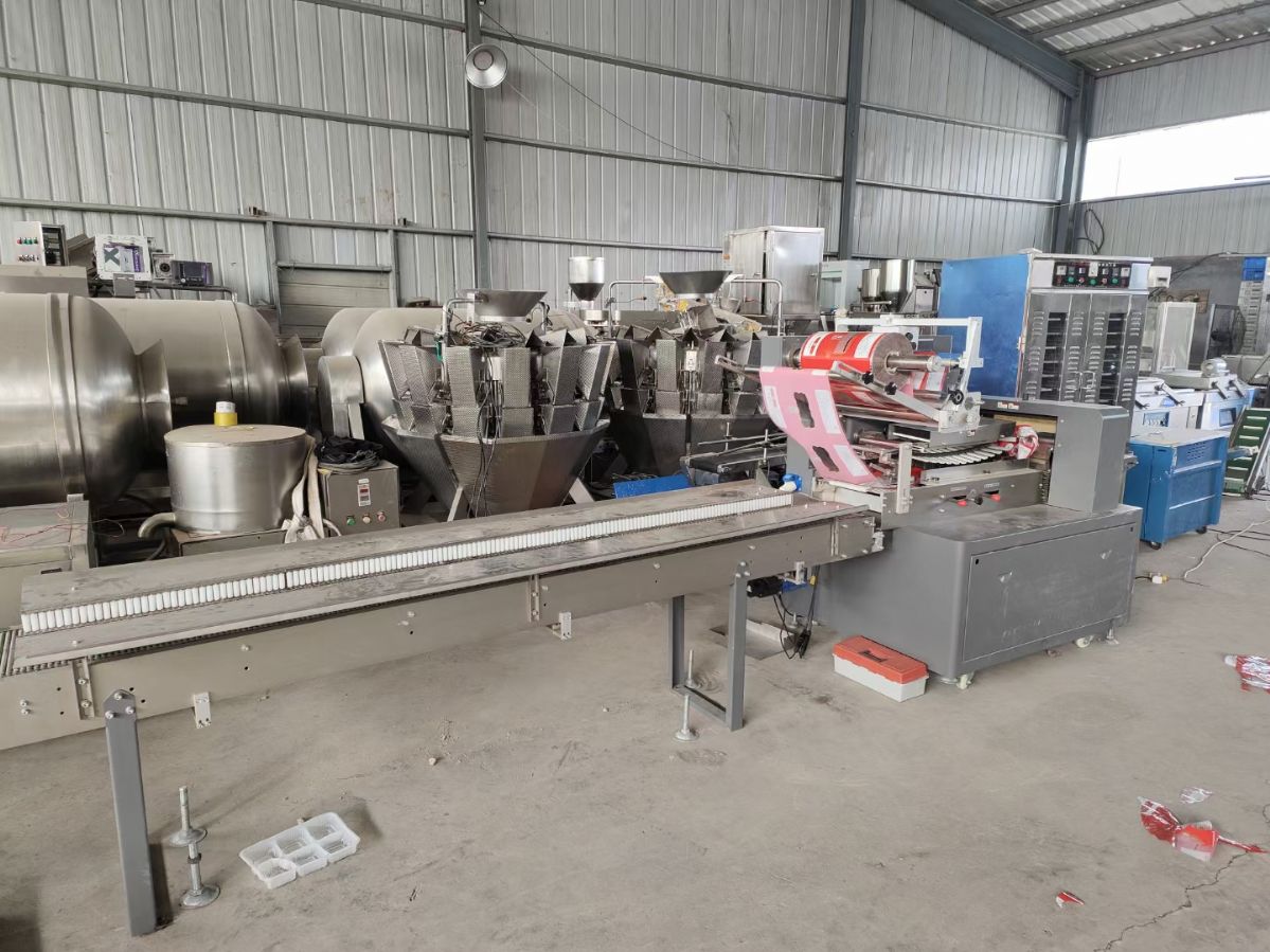 出售二手枕式包装机 700型双室真空包装机 食品滚动式真空包装机