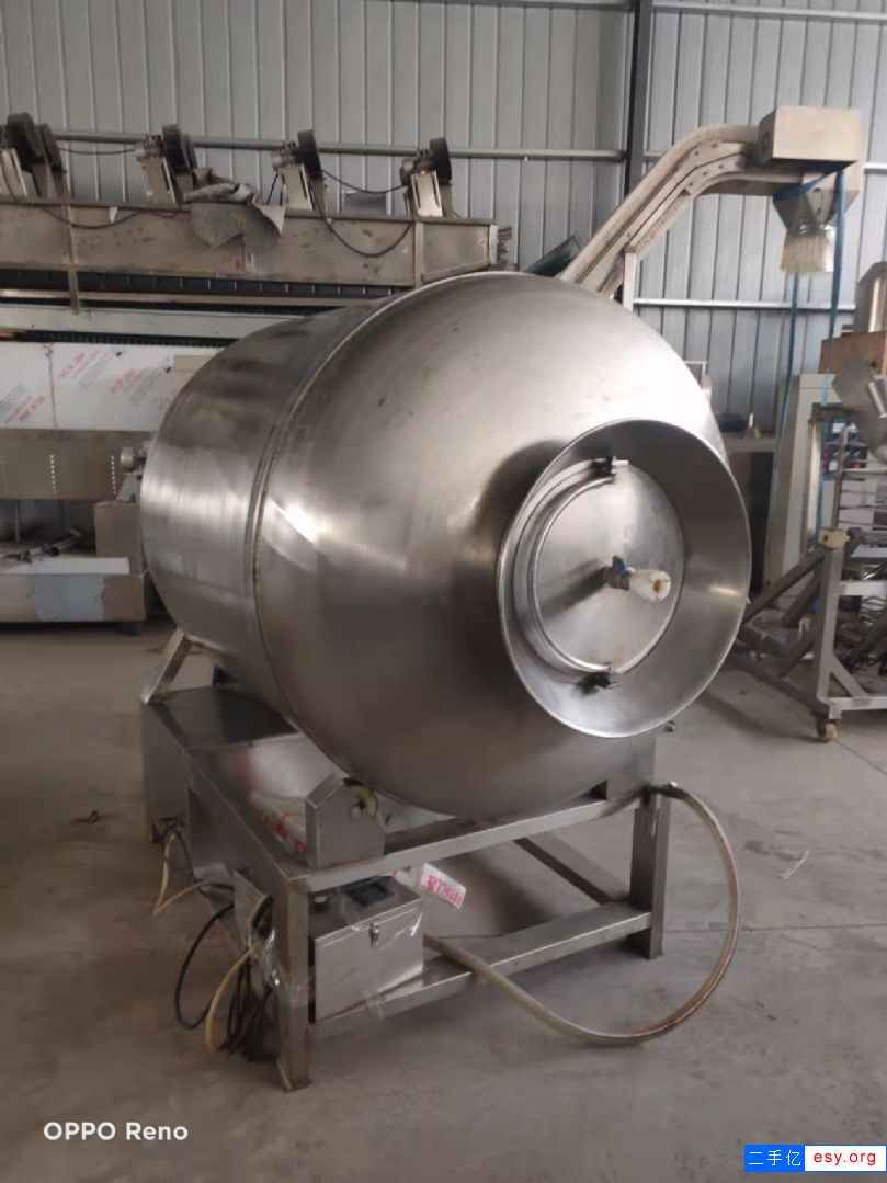 出售二手整鸡鸭脖腌制入味滚揉机不锈钢真空滚肉机液压滚揉机