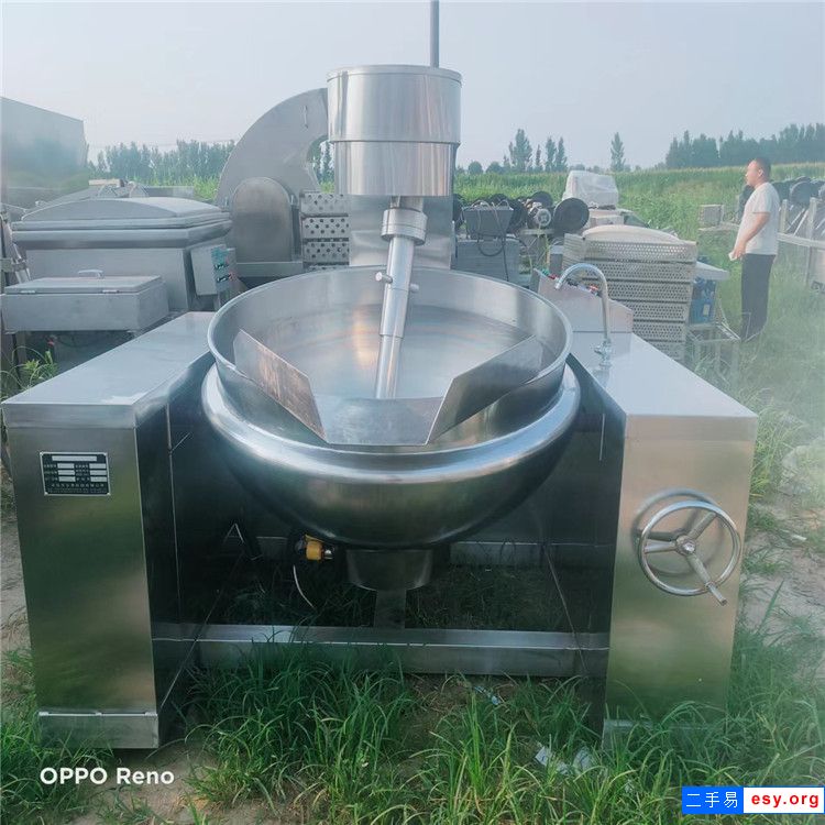 二手不锈钢立式夹层锅 电加热行星搅拌炒锅 受热均匀可倾斜搅拌夹层锅