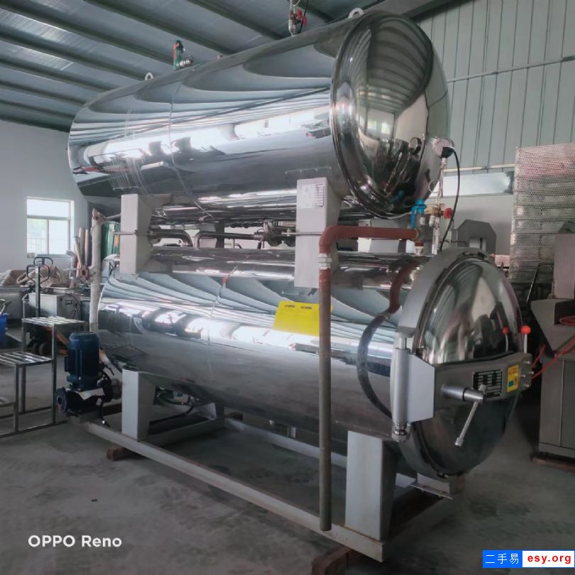 转让二手10立方饮料双锅并联电加热杀菌锅肉制品蒸汽杀菌锅单罐杀菌锅