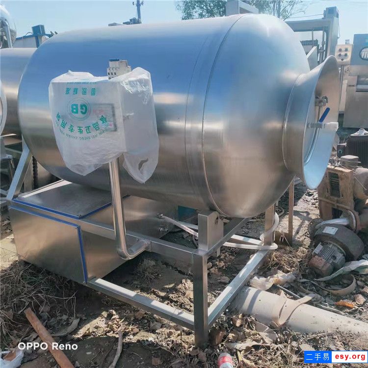 二手真空滚揉机800L牛羊鸡肉快速腌制机全自动变频调速滚揉设备操作简单