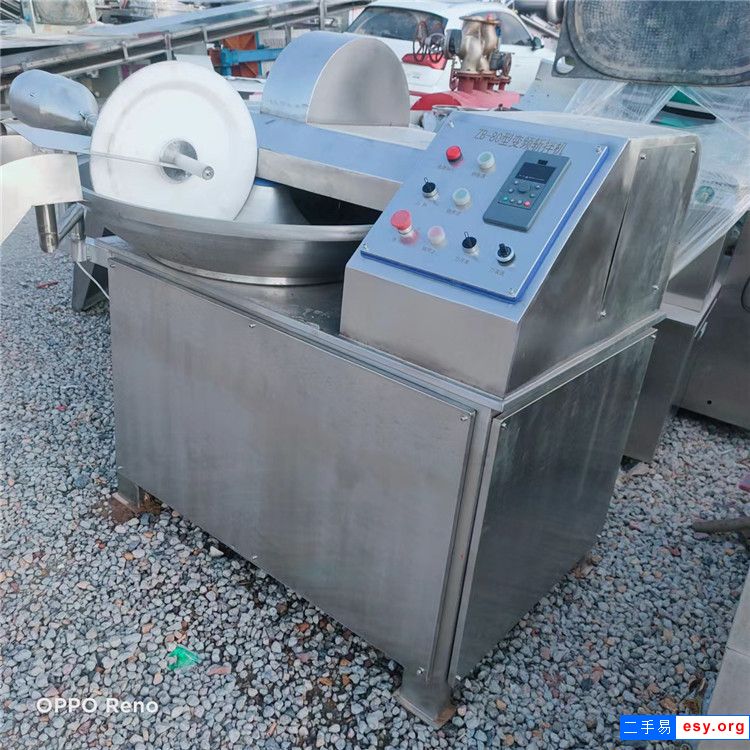 转让食品肉类二手斩拌机不锈钢变频真空斩拌机结构紧凑易清洗
