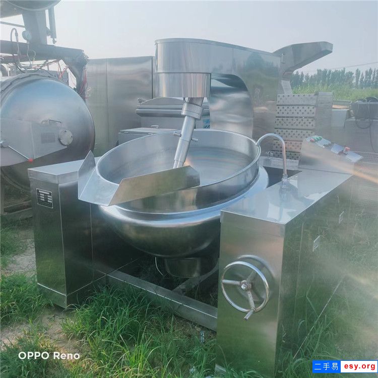 二手不锈钢立式夹层锅 电加热行星搅拌炒锅 受热均匀可倾斜搅拌夹层锅