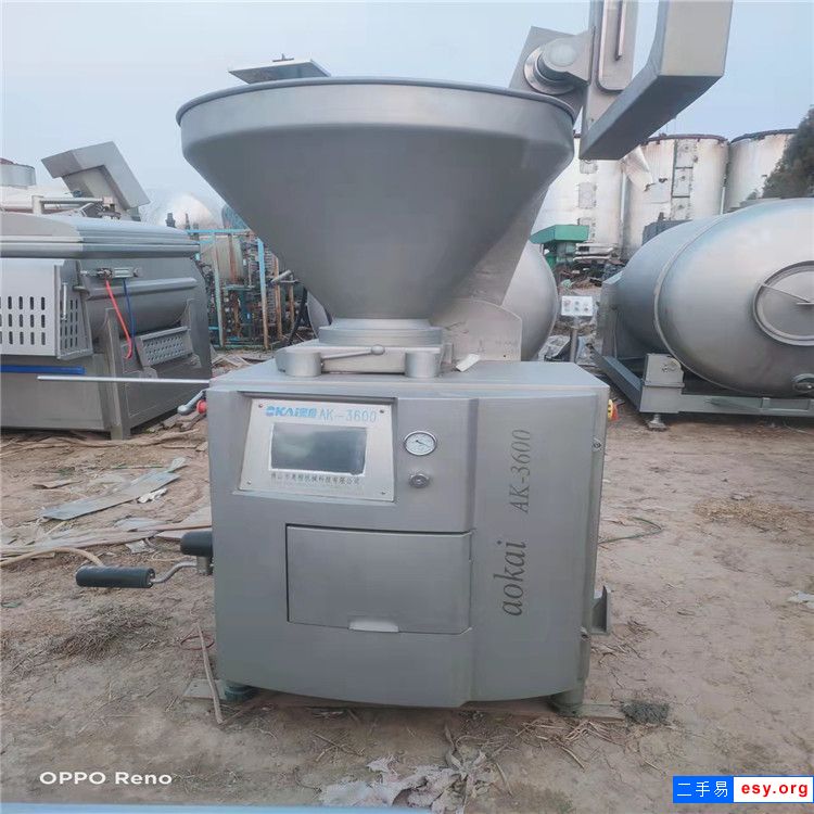 转让二手不锈钢灌肠机腊肠香肠灌肠设备真空自动定量扭结灌肠机操作简单