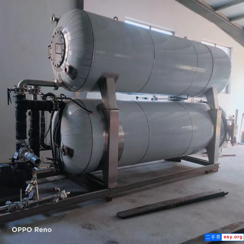 转让二手10立方饮料双锅并联电加热杀菌锅肉制品蒸汽杀菌锅单罐杀菌锅