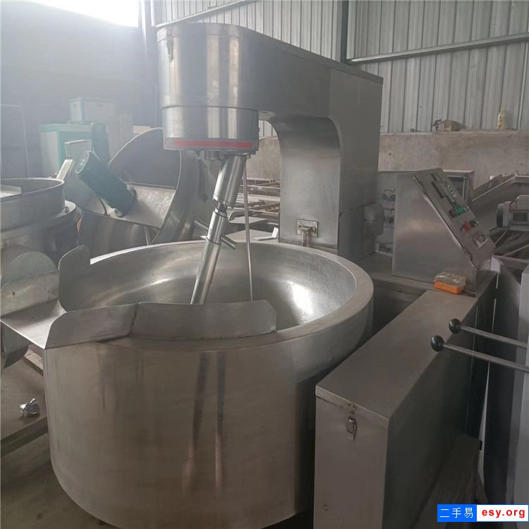 转让二手300L不锈钢夹层锅电加热夹层锅多功能食品用不锈钢材质