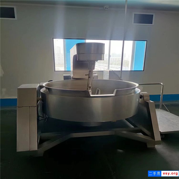 转让二手300L不锈钢夹层锅电加热夹层锅多功能食品用不锈钢材质