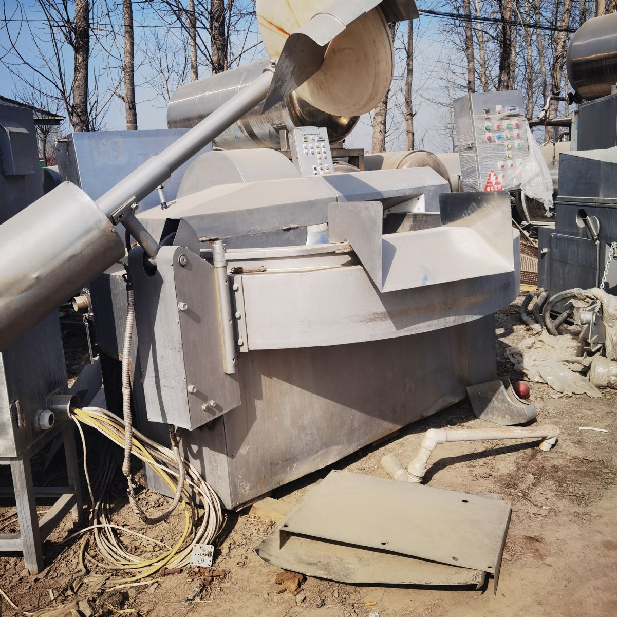 常年购销二手高速斩拌机 二手330型元昌变频斩拌机