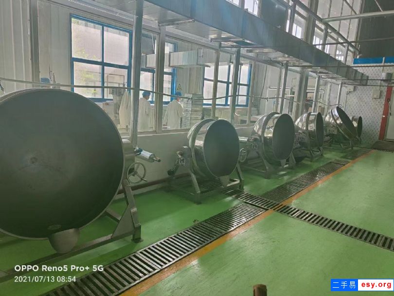安徽地区高价回收一批斩拌机杀菌锅灌肠机食品厂肉制品厂加工设备