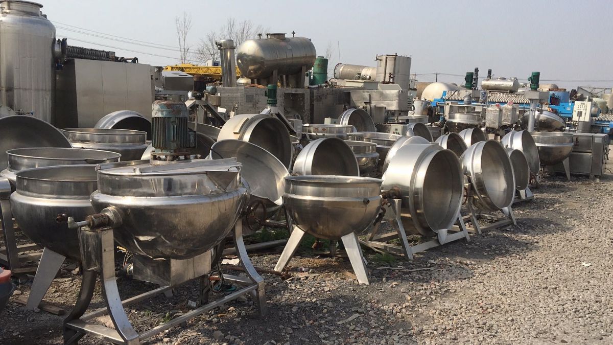 吉林地区回收滚揉机斩拌机杀菌锅灌肠机等食品加工设备
