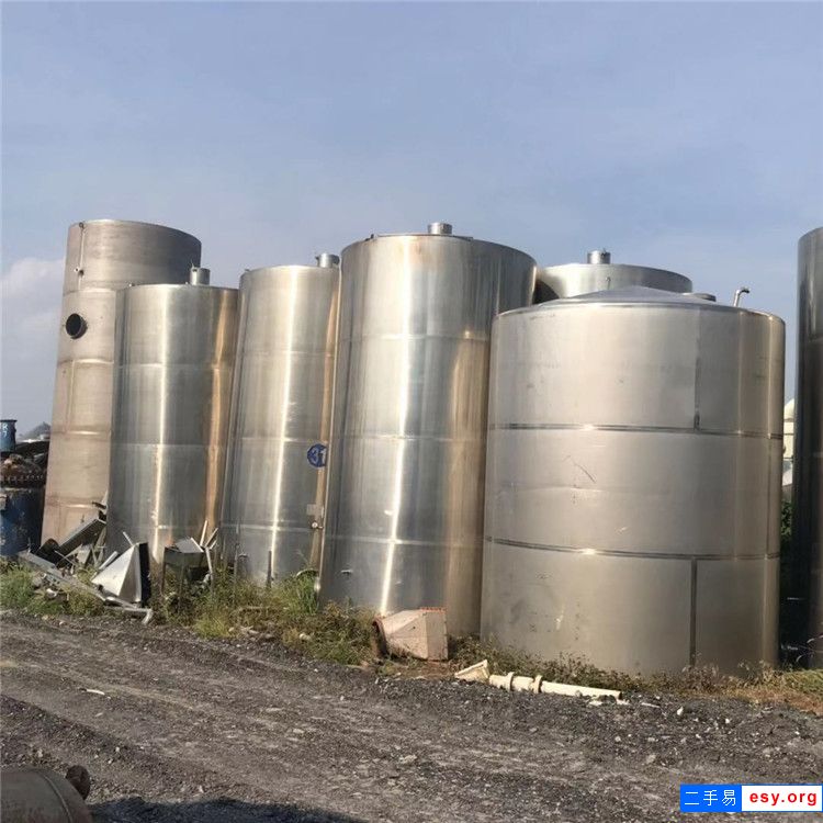 出售二手立式不锈钢储罐 20立方304材质储酒罐