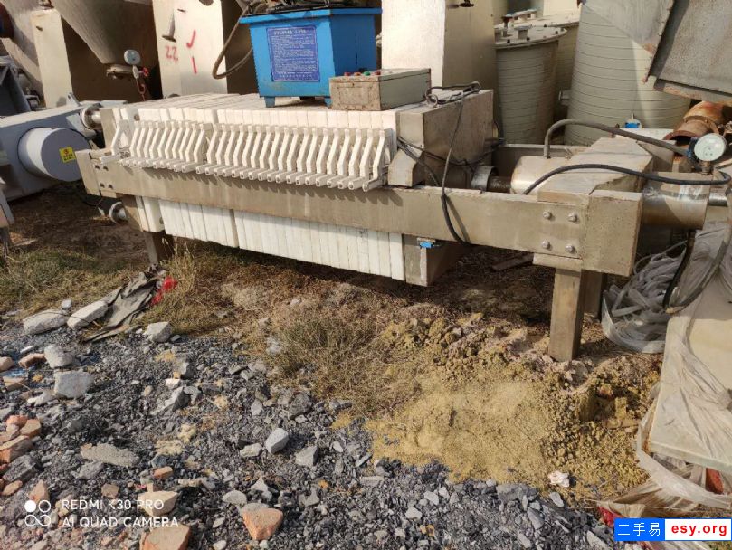 转让二手10平方压滤机 手动拉板压滤机