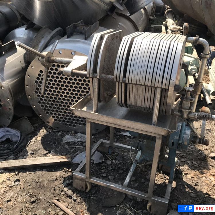 转让二手10平方压滤机 手动拉板压滤机