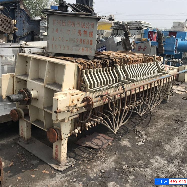 转让二手10平方压滤机 手动拉板压滤机