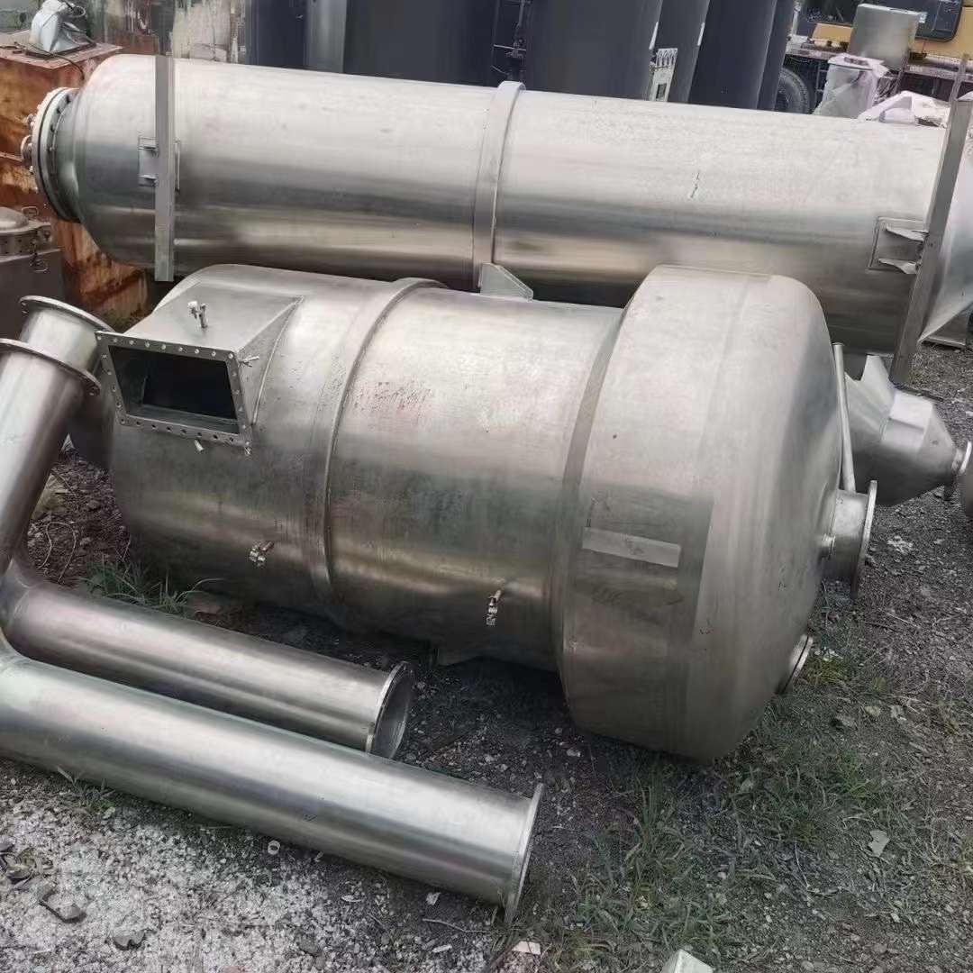 转让二手双效蒸发器 一套双效三吨强制循环蒸发器