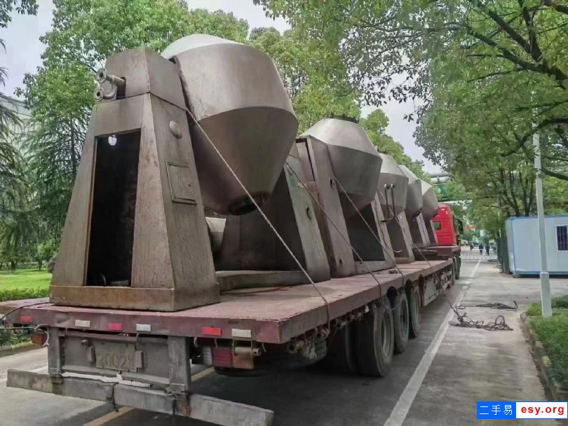 转让二手双锥干燥机 5台2000L搪瓷双锥干燥机