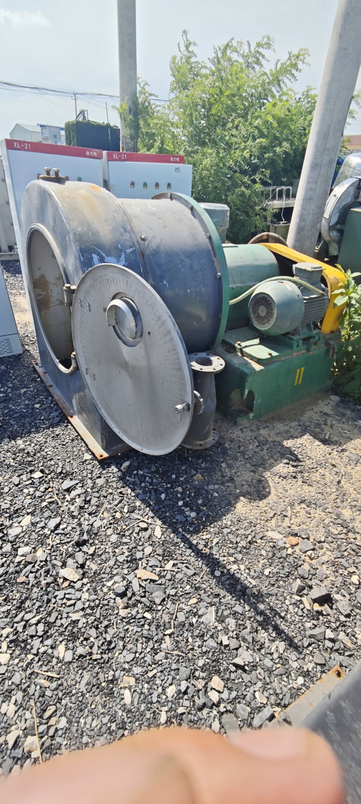 转让二手陶瓷离心脱水机 三台WTS1-805M型石英砂专用陶离心脱水机