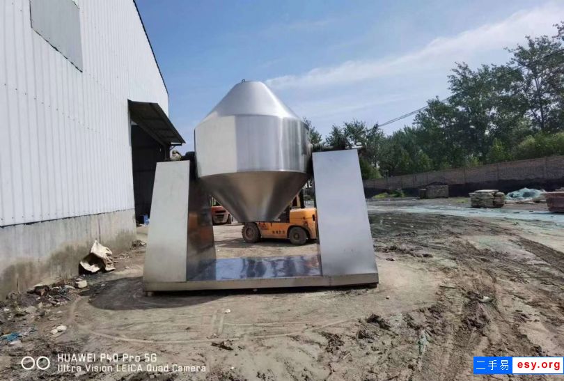 出售二手双锥干燥机 两台5000L搪瓷双锥干燥机