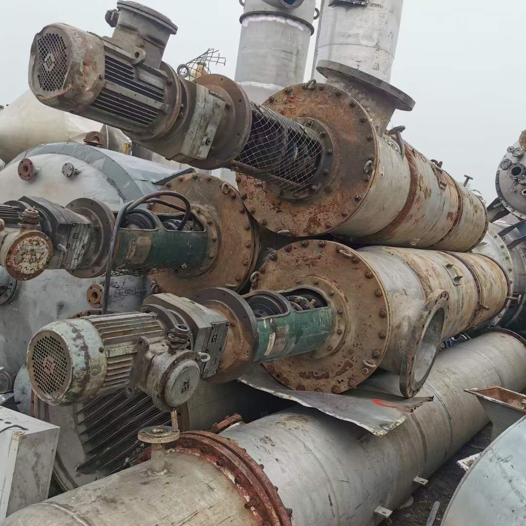 转让二手刮板蒸发器 3台8平方无锡力马产薄膜蒸发器