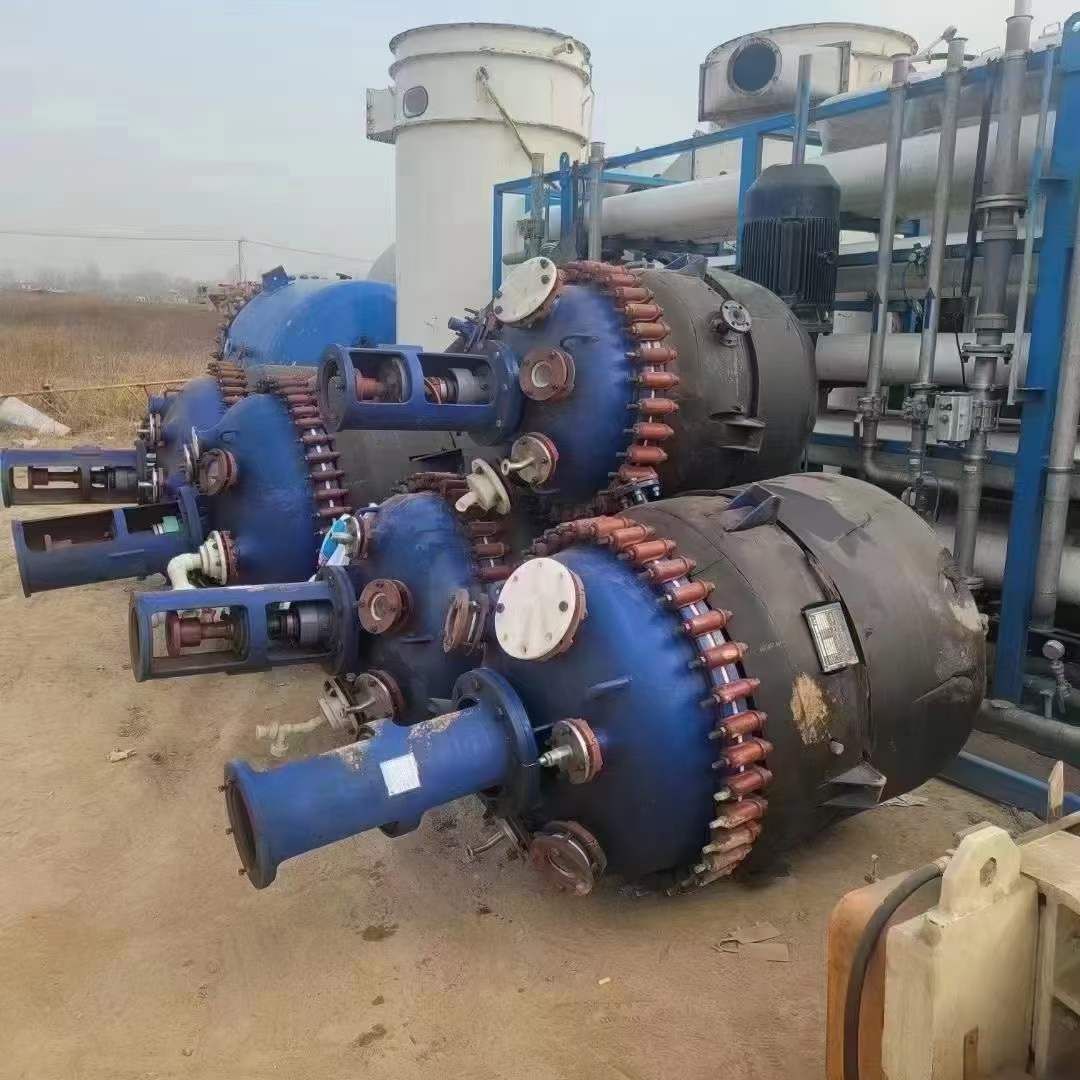 转让二手搪瓷反应罐 100L-500L淄博太极搪瓷反应釜