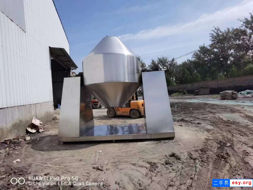 出售二手双锥干燥机 两台5000L搪瓷双锥干燥机