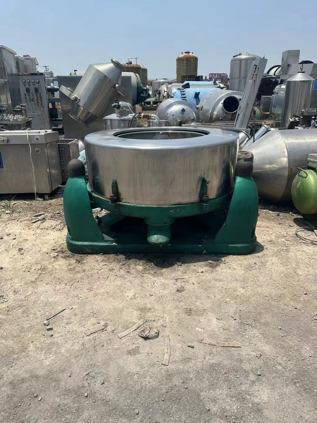 转让二手三足脱水机 两台直径1000型三足脱水离心机