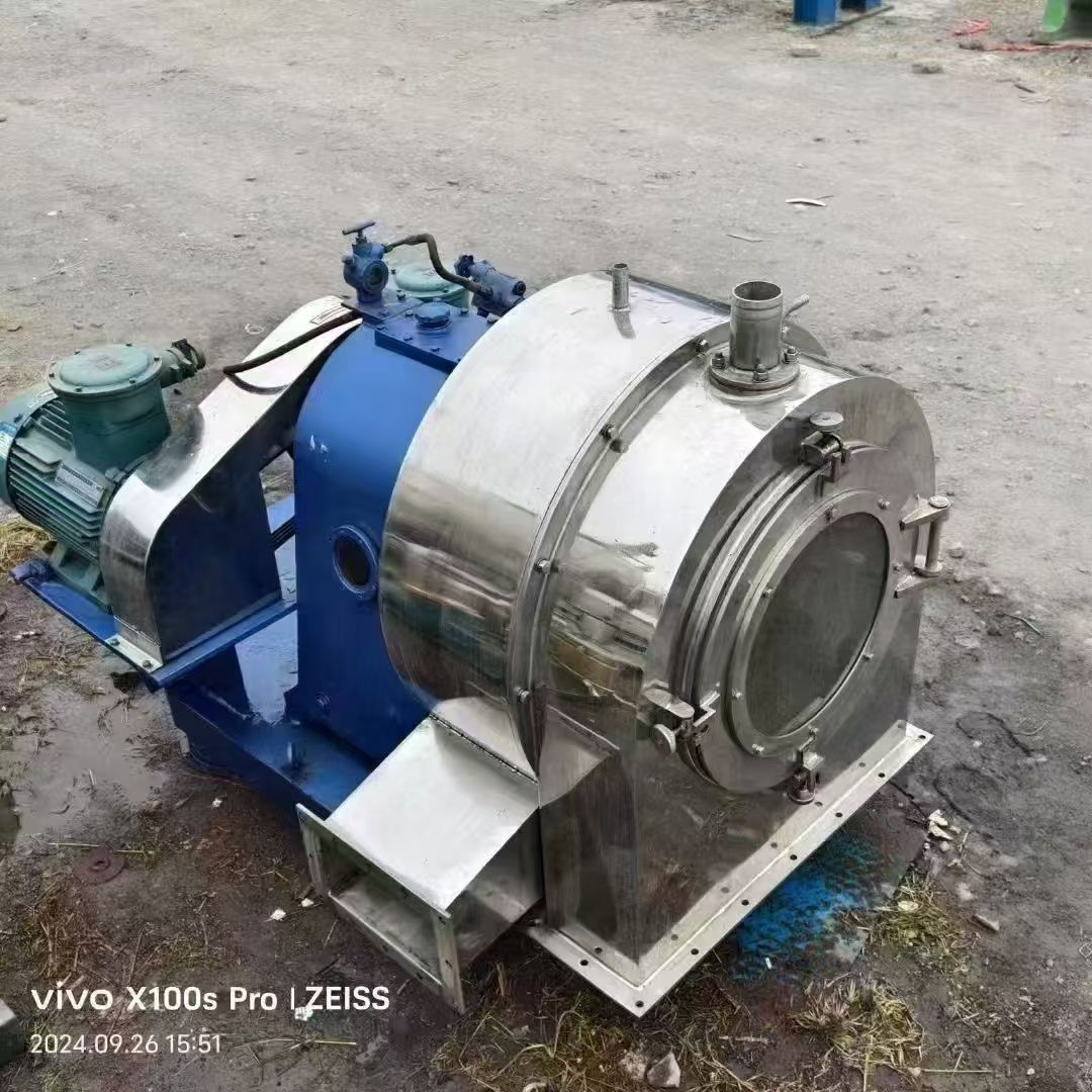 转让二手卧式过滤机 一台450型材质316L卧式螺旋过滤机