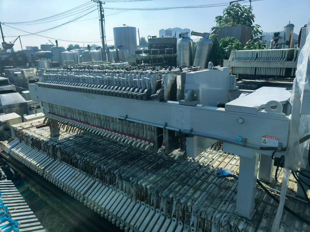 转让二手厢式压滤机 一台面积40平方景津产自动拉板厢式压滤机