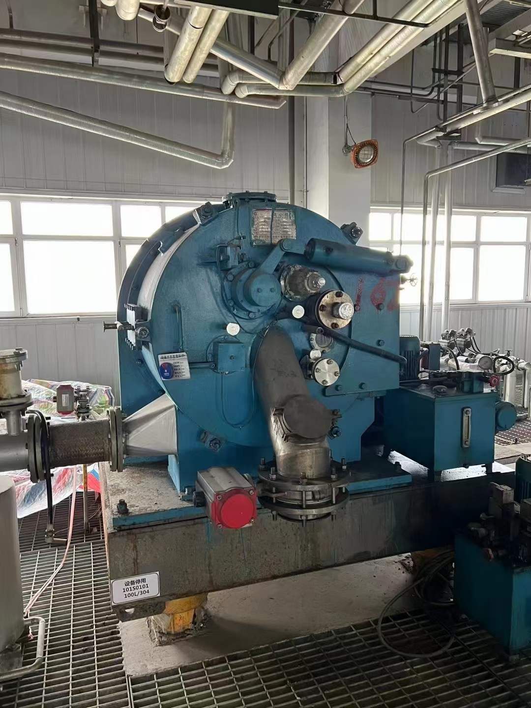 转让二手卧式刮刀离心机 两台赛得利产800型卧式刮刀离心机