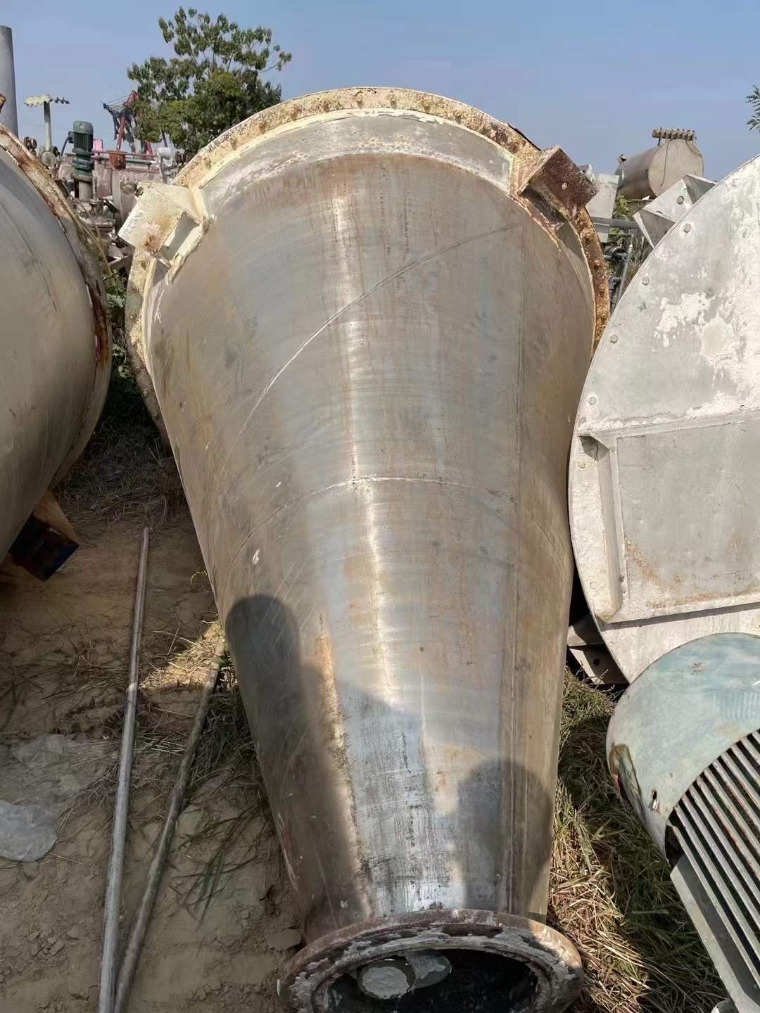 转让二手锥形混合机 3台3立方双螺旋锥形混合机