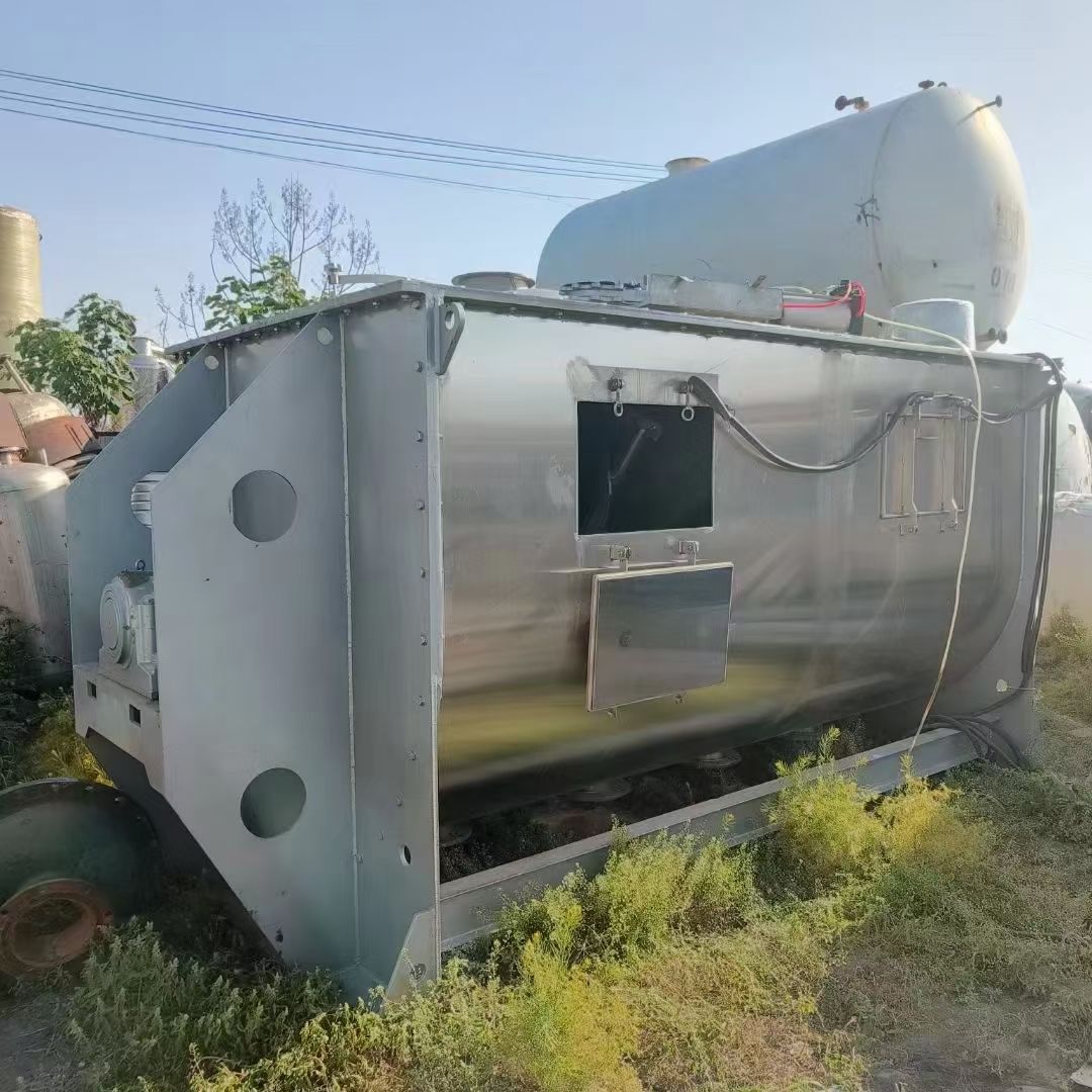 转让二手螺带混合机 一台容积8立方上海申银产重型螺带混合机