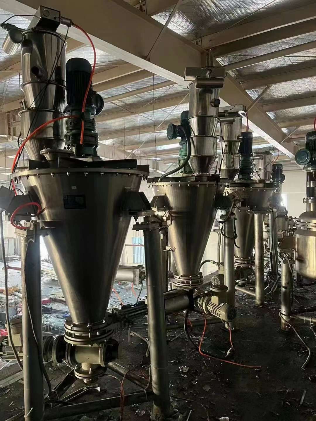 转让二手锥形混合机 三台100L双螺旋锥形混合机