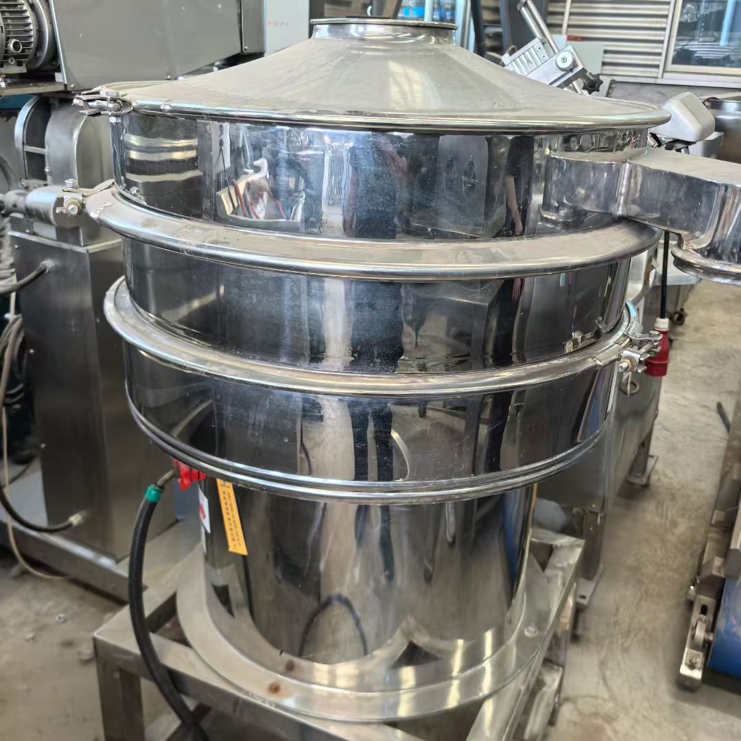 转让二手圆形振动筛 一台直径80型双层食品级圆形振动筛