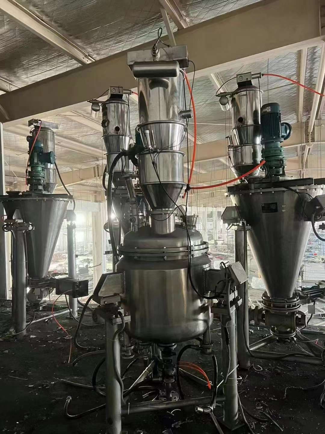 转让二手锥形混合机 三台100L双螺旋锥形混合机