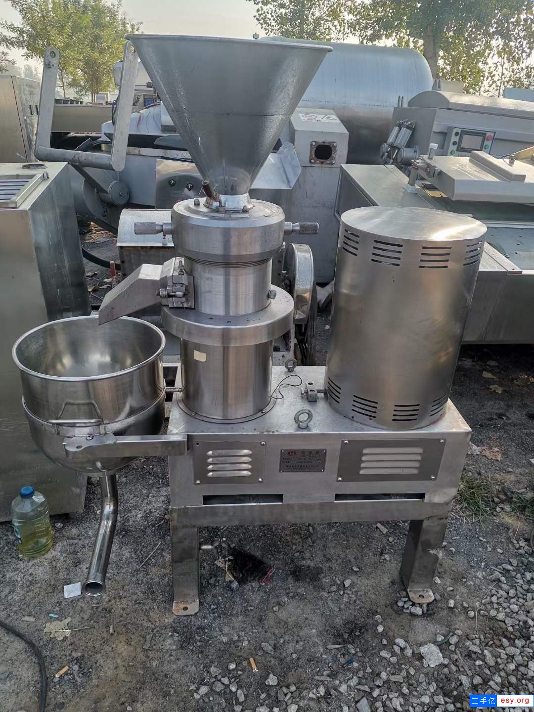 转让二手胶体磨 一台11千瓦全不锈钢胶体磨