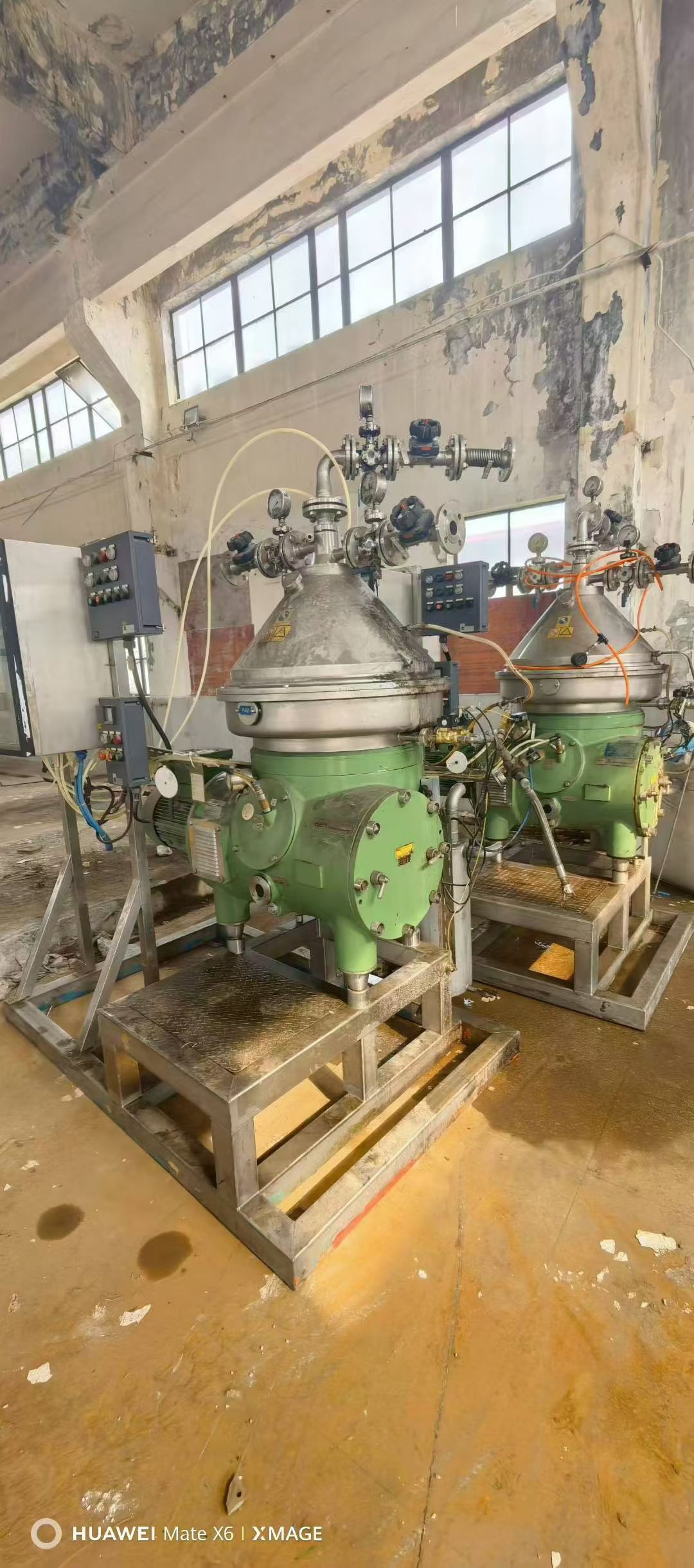 转让二手碟式分离机 两台德国韦斯伐里亚产 60-01-576碟式分离机