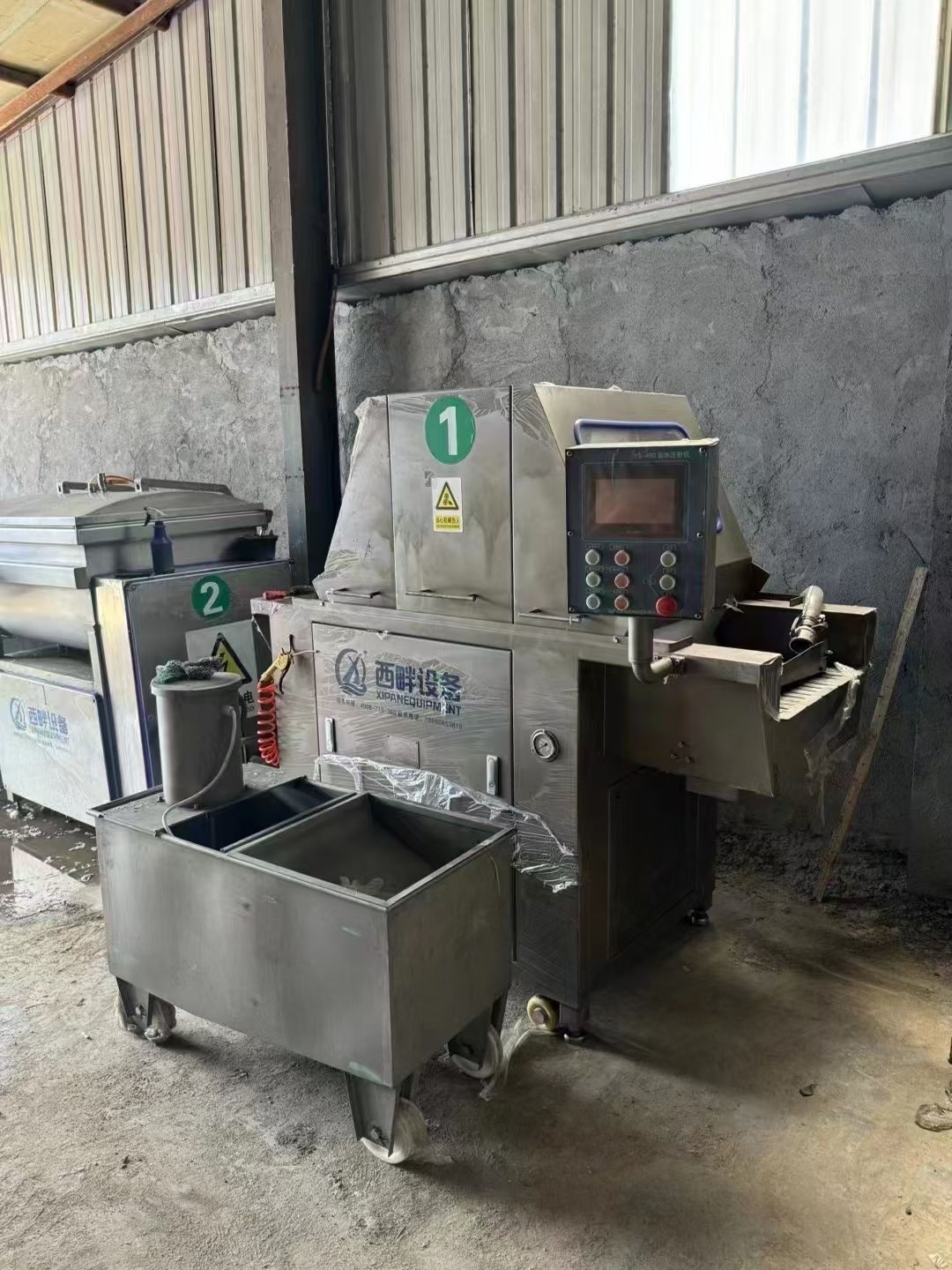 转让二手盐水注射机 一台480型84针肉制品盐水注射机