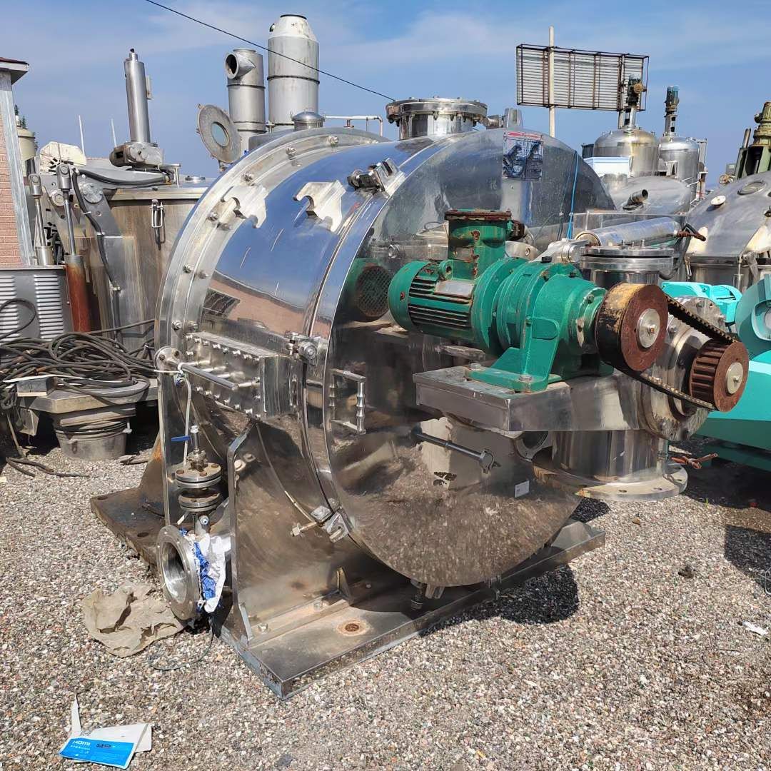 转让二手刮刀离心机 一台1250型全不锈钢卧式刮刀离心机