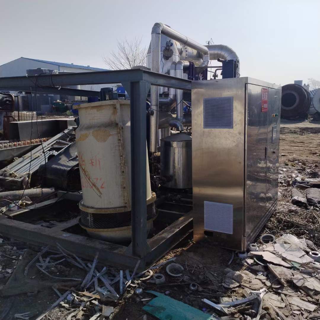 转让二手卧式蒸发器 一套容积500L材质2205卧式MVR蒸发器