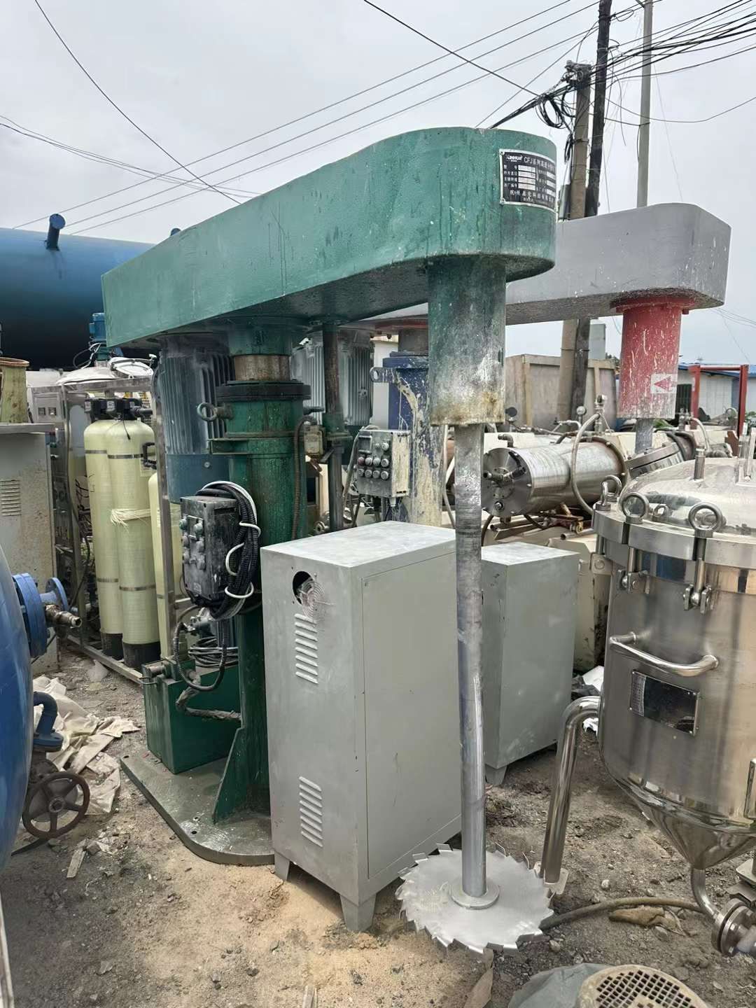 转让二手高速分散机 两台30千瓦变频防爆高速分散机